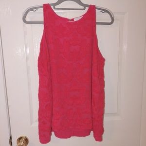 Katherine Barclay hot Pink Flowy Blouse